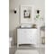 James Martin Vanities Palisades 36in Single Vanity, Bright White w/ 3 CM Charcoal Soapstone Quartz Top 527-V36-BW-3CSP - alternate 1